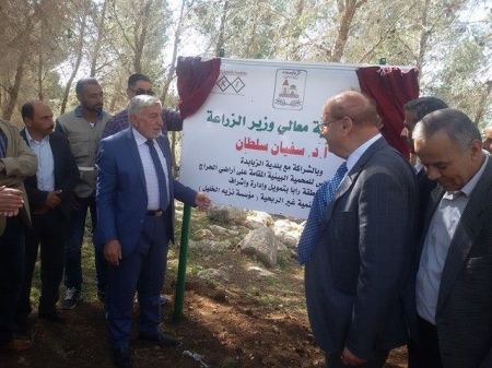 بالصور: بلدية الزبابدة تضع حجر الأساس لمشروع محمية الزبابدة البيئية